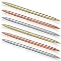 HOMEMAXS 6 Pcs Ballpoint Pens Simple Metal Ballpoint Pens Writing Pens Office School Supplies