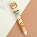 Banghong 0 Color Ballpoint Pen Multi Colored Pens In One Cartoon New Tiger Multicolor Ballpoint Pen Push Type Color Multifunction Marker For Work School Supplies For Study