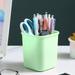 SDJMa Desk Pencil Holder Desktop Plastic Pencil Cups Square Classroom Pencil Baskets School Office Storage Organizer for Kids Makeup Cosmetic Cup for Home