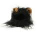 Cat Mane Wig Adorable Cute Funny Costume Mane Hat with Ears for Cats and Small Dogs Black