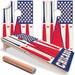 Cornhole Board Wraps and Decals for Boards Set of 2 Skins Professional Vinyl Covers Sticker - Red and Blue Chicago Baseball Tailgating Cornhole Wraps Stickers Cornhole Skins Cornhole Wraps for Boards