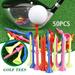 50 Pcs Unbreakable 83mm Big Cup Plastic Golf Tees Reduce Friction Side Spin Tee for Golfing Practice