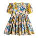 YDOJG Summer Dresses For Girls Toddler Kids Casual Printed Resort Style Dress Party Princess Dress Clothes For 4-5 Years