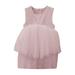 YDOJG Summer Dresses For Girls Toddler Children Round Neck Sleeveless Princess Dress Lace Puffy Dresses Party Wedding Prom Dresses For 18-24 Months