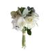 Faux Calla Lily Rose and Hydrangea Flower Bouquet - Elegant Artificial Floral Arrangement