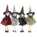 BESTONZON 4Pcs Chic Witch Figurine Hanging Halloween Decor Adorable Witch Decor Festival Supply