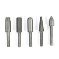 5X Rotary Rasp Rotary Tools Cutter Drill Bits Rotary Bits Rotary Burr Wood Steel Carving Rasp Files Set for Deburring Shaping and Grooving