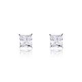 Boucles D'oreilles Puces Alys Argent Blanc Oxyde De Zirconium