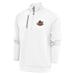 Men's Antigua White Rochester Red Wings Generation Quarter-Zip Pullover Top