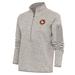 Women's Antigua Oatmeal Bowling Green Hot Rods Fortune Half-Zip Pullover Jacket