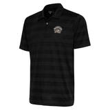 Men's Antigua Black Erie SeaWolves Compass Polo