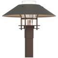 Henry 15.8"H Natural Iron Accented Bronze Outdoor Post Light w/ Clear