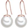 Lulu & Jane Perlen-Ohrhänger Metall-Legierung Muschelkernperle in Roségold 22,5 mm Damen
