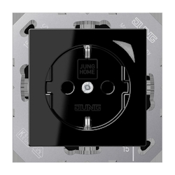 Jung SCHUKO Steckdose BT A 1521 SE SW BTA1521SESW Image