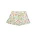 Art Class Shorts: Green Print Bottoms - Kids Girl's Size X-Large