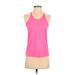 Nike Active Tank Top: Pink Solid Activewear - Women's Size X-Small