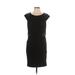 Jennifer Lopez Cocktail Dress - Sheath: Black Print Dresses - Women's Size 10