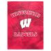 Wisconsin Badgers 60'' x 80'' Bubble Tie-Dye Flannel Sherpa Blanket