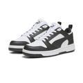 Sneaker PUMA "Rebound V6 Lo Sneakers Jugendliche" Gr. 37.5, schwarz-weiß (white black) Kinder Schuhe