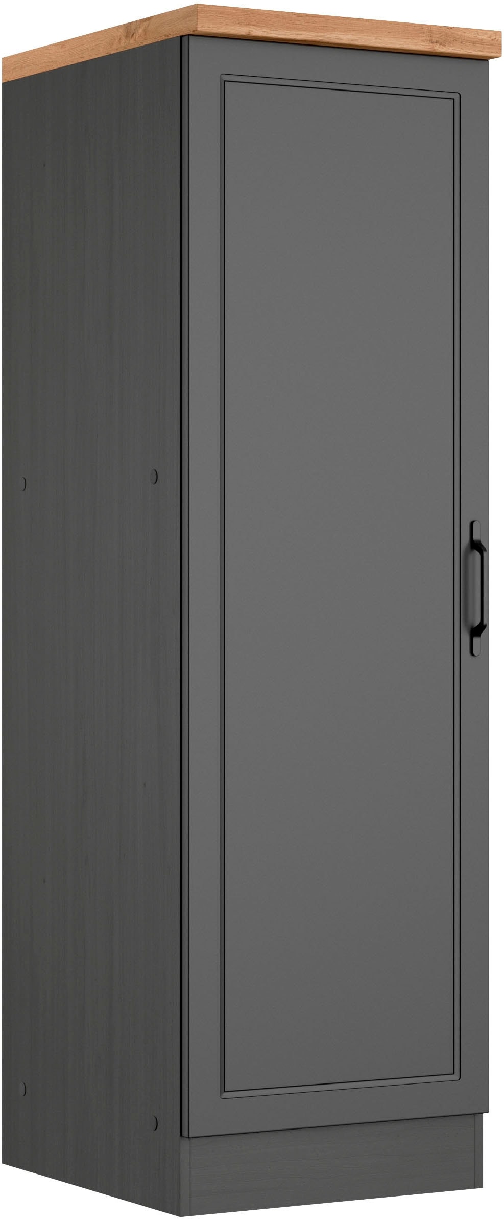 Vorratsschrank KOCHSTATION "KS-Lana", grau (matt grau, wotaneiche), B:50cm H:166cm T:60cm, Holzwerkstoff, MDF, Schränke, Vorratsschrank, Breite 50 cm