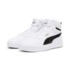 Sneaker PUMA "CAVEN 2.0 MID JR", Kinder, Gr. 38, schwarz-weiß (puma weiß, puma schwarz, gold), sportlich, Schuhe