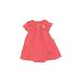 Carter's Short Sleeve Outfit: Pink Print Tops - Kids Girl's Size 6
