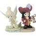 Precious Moments 231030 Life is a Daring Adventure Disney Tinker Bell & Captain Hook 2PC Figurines Porcelain | 5.91 H x 3.7 W x 4.49 D in | Wayfair