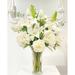 Flovery Lilies Real Touch Artificial Flowers in Vase, Glass | 24.5 H x 18.5 W x 18.5 D in | Wayfair 1358437567