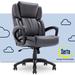 Serta at Home Serta Garret Ergonomic Executive Office Chair w/ Layered Body Pillows Upholstered/Metal in Gray/Black | Wayfair 43520F