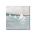 Stupell Industries Au-394-Canvas Three Sailboats Nautical Seascape On Canvas by Sally Swatland Painting Canvas in Blue/White | Wayfair