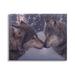 Stupell Industries Au-867-Canvas Wolves Touching Noses Nature On Canvas by Daniel Smith Painting in Brown/Gray | 30 H x 40 W x 1.5 D in | Wayfair