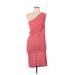 Ella Moss Casual Dress: Pink Stripes Dresses - Women's Size Large
