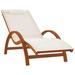 Wrought Studio™ Dokun Outdoor Chaise Lounge Wood/Solid Wood in Brown | 35.4 H x 29.1 W x 71.9 D in | Wayfair B09723A8A2D7446AAC9E34084692B7FD