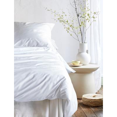 Bettwäsche IRISETTE "Premium Satin Bettwäsche Paris", weiß, B/L: 155cm x 200cm, , Mako-Satin, B/L: 80cm x 80cm, Mako-Satin, Obermaterial: 100% Baumwolle, Bettwäsche, hochwertige Uni Premium Bettwäsche mit Reißverschluss, 100% Baumwolle Image