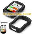 Protecteur d'écran 2 en 1 pour vélo GPS Garmin Edge 540/840 film en verre + housse en silicone