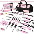 Shall Tool - shall Pink Tool Set, Multi Tool Set, 246 pièces Ensemble d'outils de base pour femmes