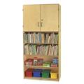 Childcraft Vertical Storage Unit with Shelf Base 35-3/4 x 14-3/4 x 74-1/4 Inches