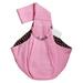 EASTIN Hands-free Reversible Small Dog Cat Sling Carrier Bag Travel Tote Soft Comfortable Puppy Kitty Rabbit Double-sided Pouch Shoulder Carry Tote Handbag Pink