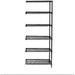 21 Deep x 72 Wide x 74 High 6 Tier Black Add-On Shelving Unit