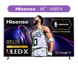 Hisense 85-Inch Class Mini-LED Premium ULED X QLED Series 4K Google Smart TV (85UX) - Alexa Compatibility 120Hz Dolby Vision Atmos 2500-nit HDR10+ Hands Free Voice Control