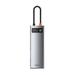 Lomubue Type-C Hub All-in-One Multifunctional High-speed Transfer Universal Driver Free PD Fast Charging Portable USB-C Expansion Dock Hub Adapter for Office
