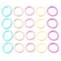 Hair ring 100pcs Candy Color Hair Ring Chic Hair Bands Hair Rope Hair Tie Ponytail Holders Hair Accessories for Women Girls (L Size Random Color)