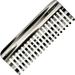 Giorgio G49 Graphite Large 5.75 Inch Hair Detangling Comb Wide Teeth for Thick Curly Wavy Hair. Long Hair Detangler Comb For Wet and Dry. Handmade of Quality Cellulose Saw-Cut Hand Polished