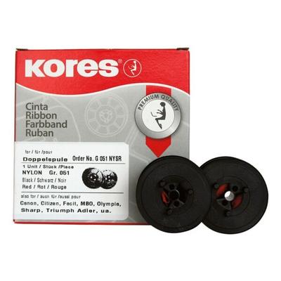 KORES Farbband »G051NYSR« schwarz/rot schwarz, 1.3 cm
