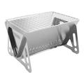 Alloet Folding BBQ Grill Net Multifunction Camping BBQ Gril Charcoal Match Stove (B)