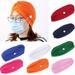 GROFRY 2Pcs Ear Protection Button Headband Sweatband Elastic Yoga Nurse Doctor Headwrap