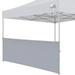 EUROMAX Instant Sunwall for 10ftx3ft Pop up Canopy 1 Pack Gray Canopy Sidewall