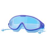 Children High-definition Waterproof Anti-fog Swimming Goggles Large-frame Water Sports Glasses with Earplugs for Swimming Water Sports