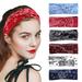 Boho Headbands for Women Criss Cross Head Wraps Vintage Hair Bands Wide Yoga Workout Hairband Bandana 6Pcs