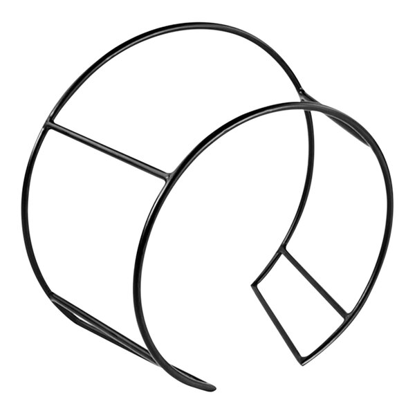 Dalebrook Buffet from Global Tableware Collective 16 15/16" x 8 3/4" x 14 13/16" Black Metal Circular Display Riser